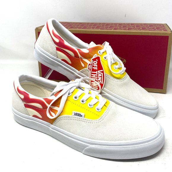 💖MEGA SALE💖VANS Era Flame White Off Suede Canvas Men's Sneakers VN0A4BV4223 - Picture 9 of 10